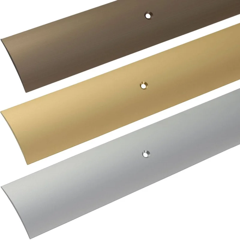 Bästa pris Alfer Übergangsprofil aus Aluminium Gewölbt gelocht, silber eloxiert - 30 x 1000 mm