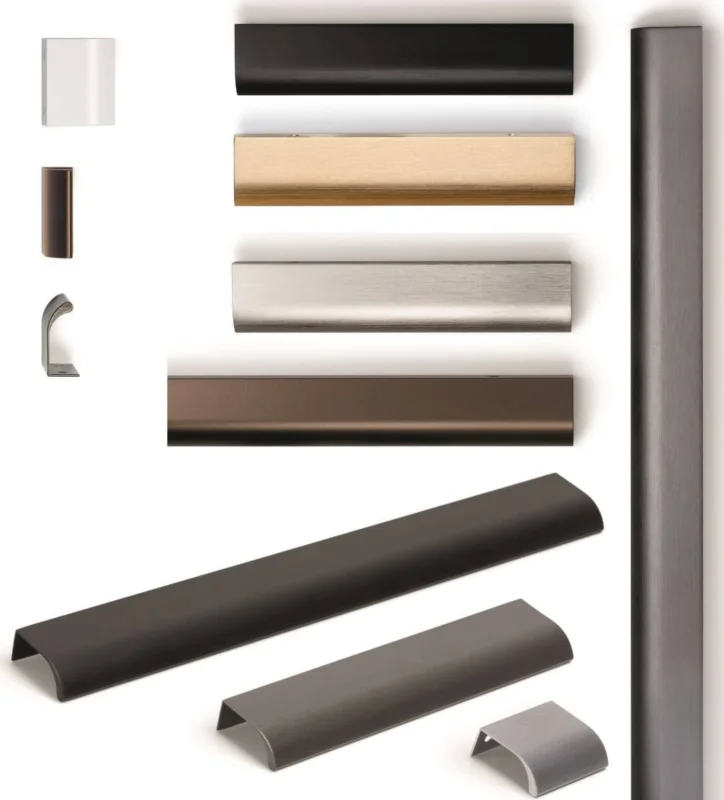 Beställ idag Viefe Griffleiste ONA aus Aluminium, Länge 350 mm - BA 256 mm - Edelstahl-Optik