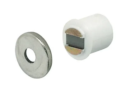 Rabatter Häfele Magnetschnapper H6011 Haftkraft 1,8 kg für 9 mm Bohrung, Magnetverschluss weiss