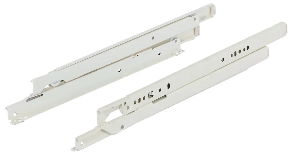 Billigare Fulterer Schubladenschienen Vollauszug FR6500 bis 50 kg Rollenführung Stahl aufliegende Montage, 250 mm / 250 mm