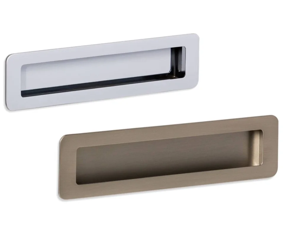 Viefe Muschelgriff LOW ST aus Metall, Chrom poliert - BA 192 mm Endast denna vecka