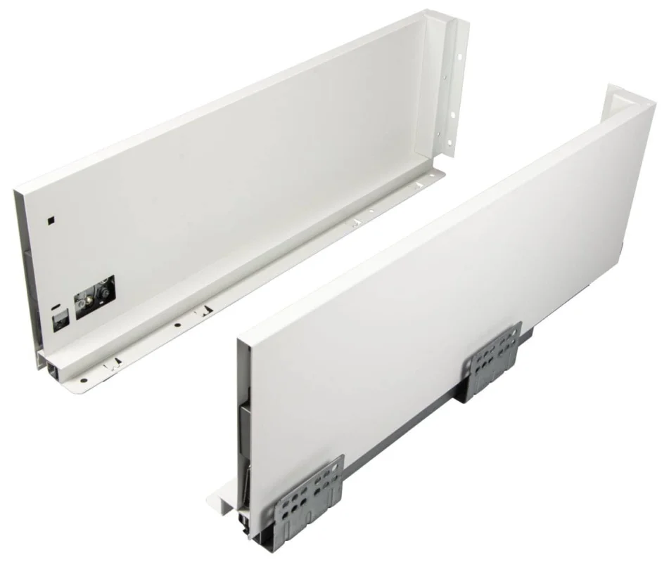 Gedotec Schubkasten-Garnitur BOXY Zargen Set Zargenhöhe 120 mm mit Dämpfung, Länge 500 mm - weiß Premium