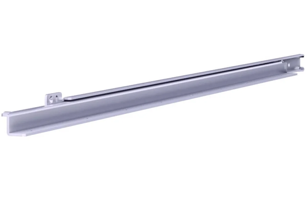 Extra rabatt OMGE Rollschubführung 3093 aus Stahl, Teilauszug Tragkraft 120 kg, 750 mm / 608 mm ABVERKAUF
