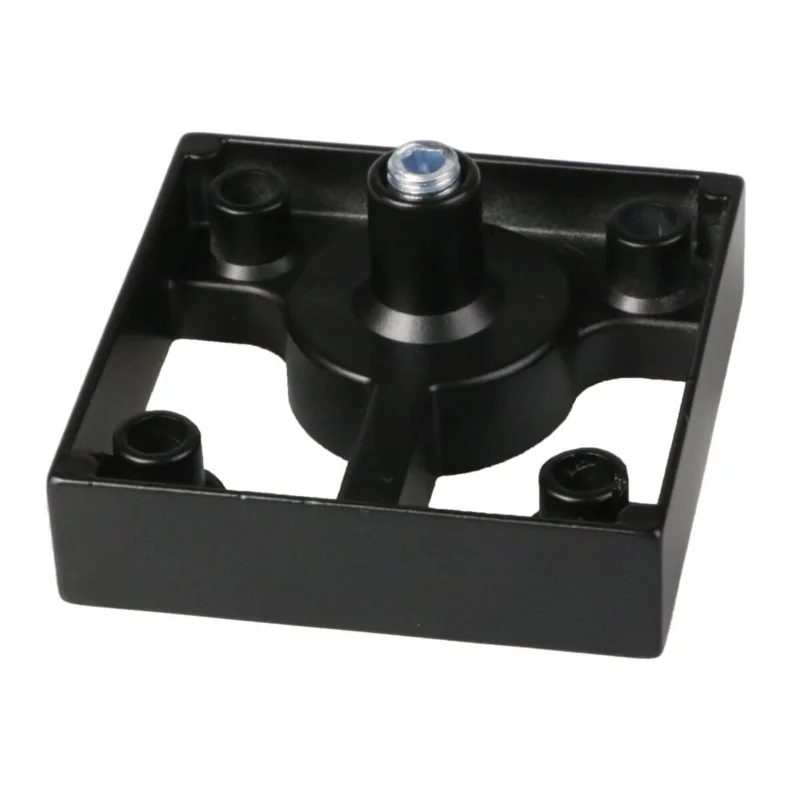 Gedotec Möbelfuß VIGANO aus Metall, 60 x 60 mm, Schwarz matt Kampanjpris