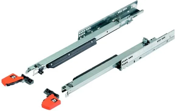 Blum Movento 760H Vollauszug mit Ausfahreinrichtung Tip-On Tragkragt 40 kg inkl. Kupplungen, 600 mm - 760H6000T Begränsat erbjudande