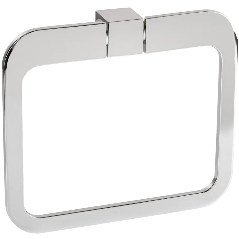 Begränsat erbjudande Handtuchhalter FUTURA SILVER Handtuchring chrom poliert Breite 200 mm ABVERKAUF