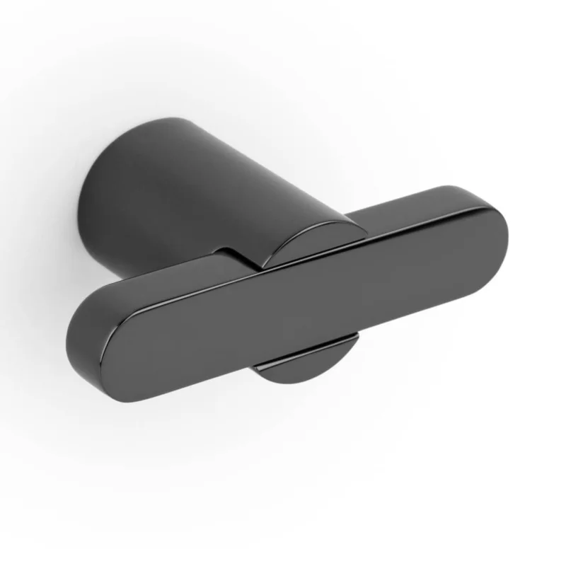Sänkt pris Viefe Möbelknopf FUSION aus Metall, 58 x 31,5 mm, Titan schwarz poliert