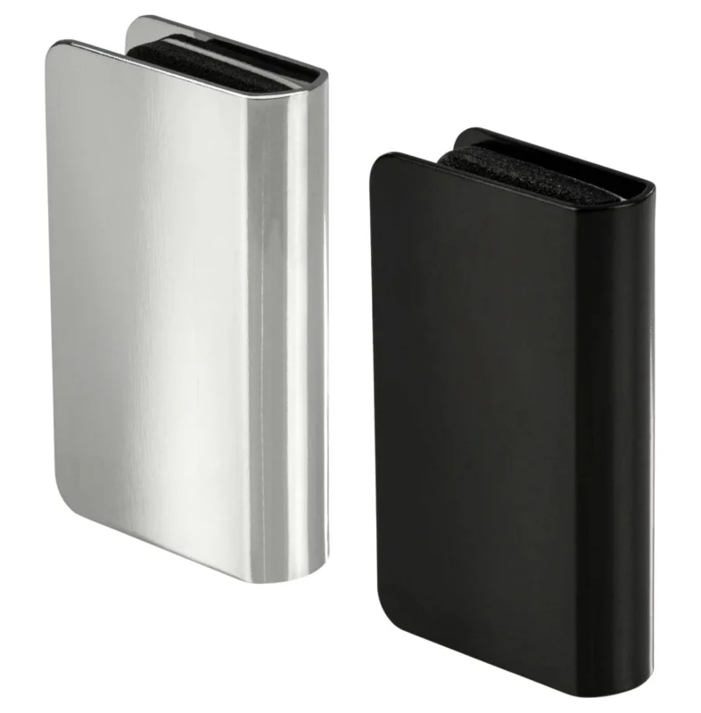 Begränsad tid Häfele Gegenstück FIELD für Magnet-Druckverschluss Glastür Höhe 24,5 mm, Schwarz