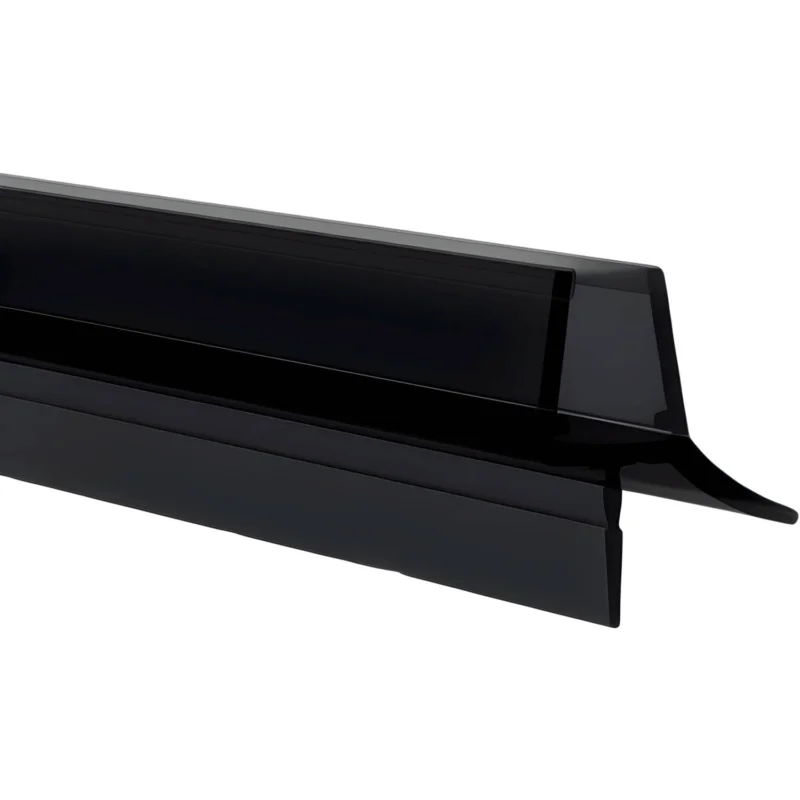 Populär Rehau Duschtürdichtung aus Kunststoff schwarz mit Lippe für Glasdicke 6 - 8 mm, 1000 mm