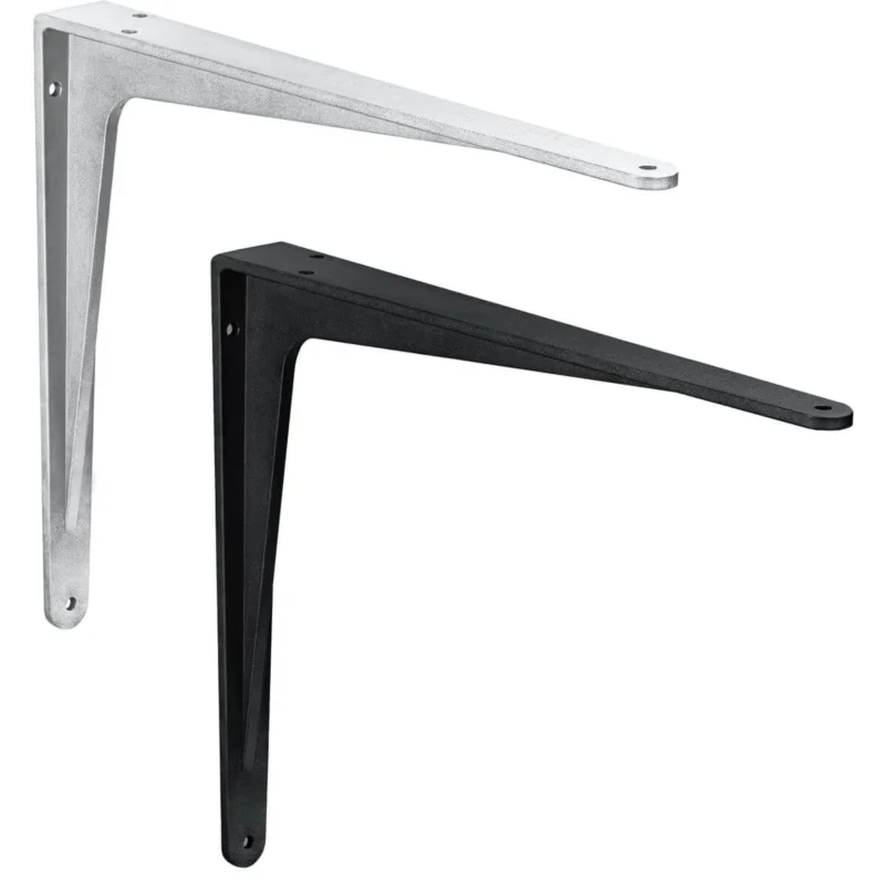 Gedotec Schwerlastkonsole SPARTA aus Aluminium, 500 x 450 x 47 mm - Schwarz matt Endast denna vecka