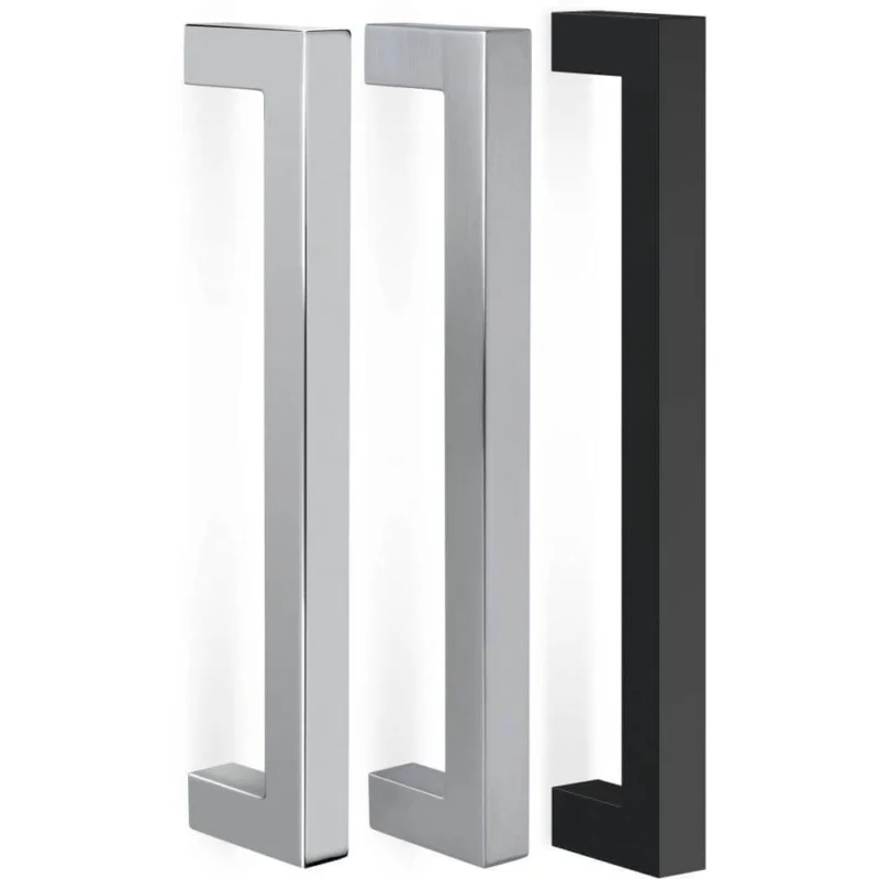 Snabb leverans Mital Glastürgriff NADJA aus Metall, Schwarz matt - 160 mm