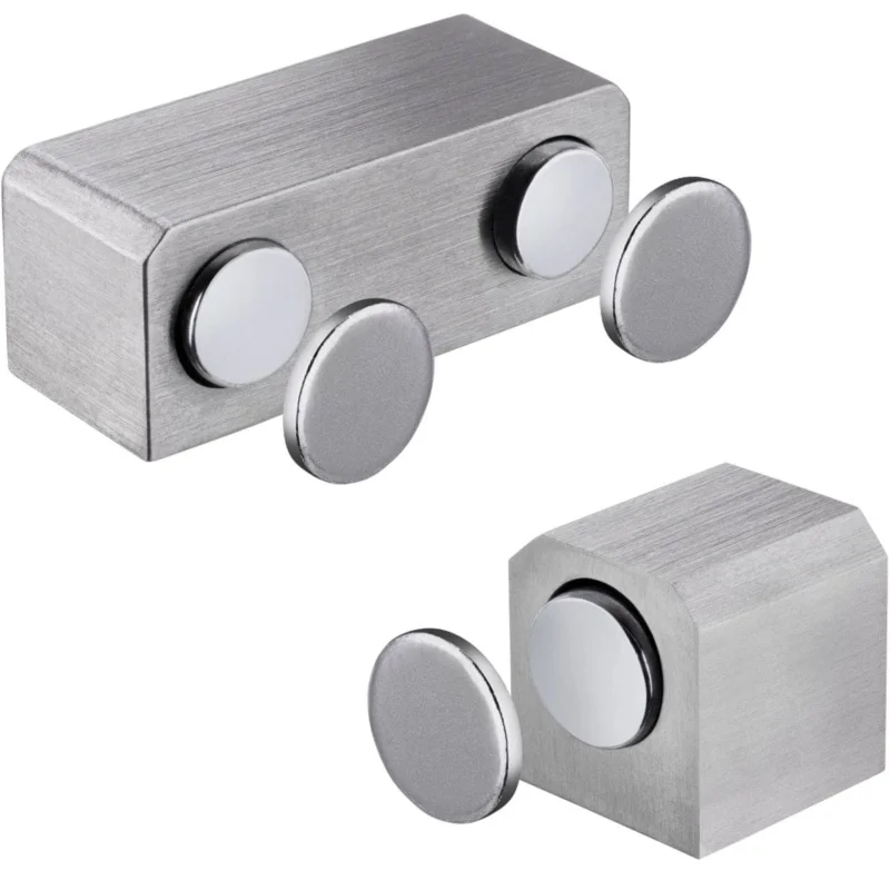 Handla nu Siso Glastürmagnet aus Edelstahl zum Kleben Haltekraft 2 kg, für Einzeltür 2 kg