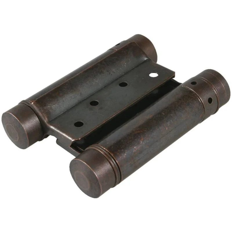 Sänkt pris IBFM Pendeltürband aus Stahl Bronze antik mit Feder beidseitig öffnend & selbstschließend, 175 mm Tragkraft 55 kg