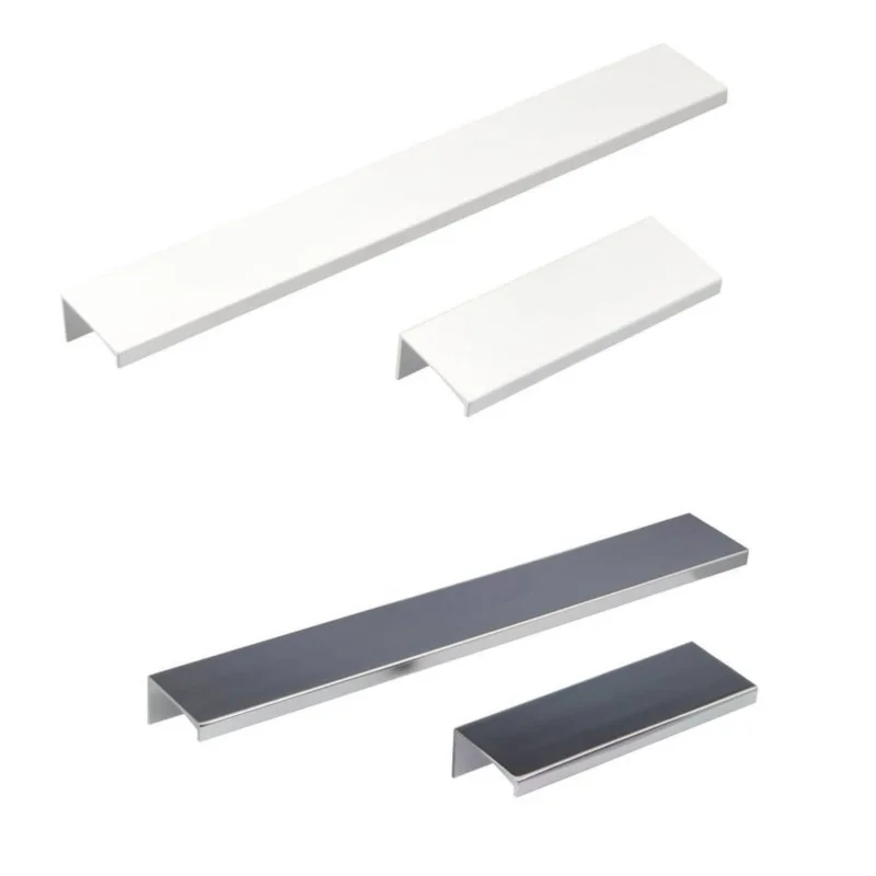 Gedotec Möbelgriff RAFFAEL aus Aluminium, Chrom poliert - Länge 104 mm Snabb leverans
