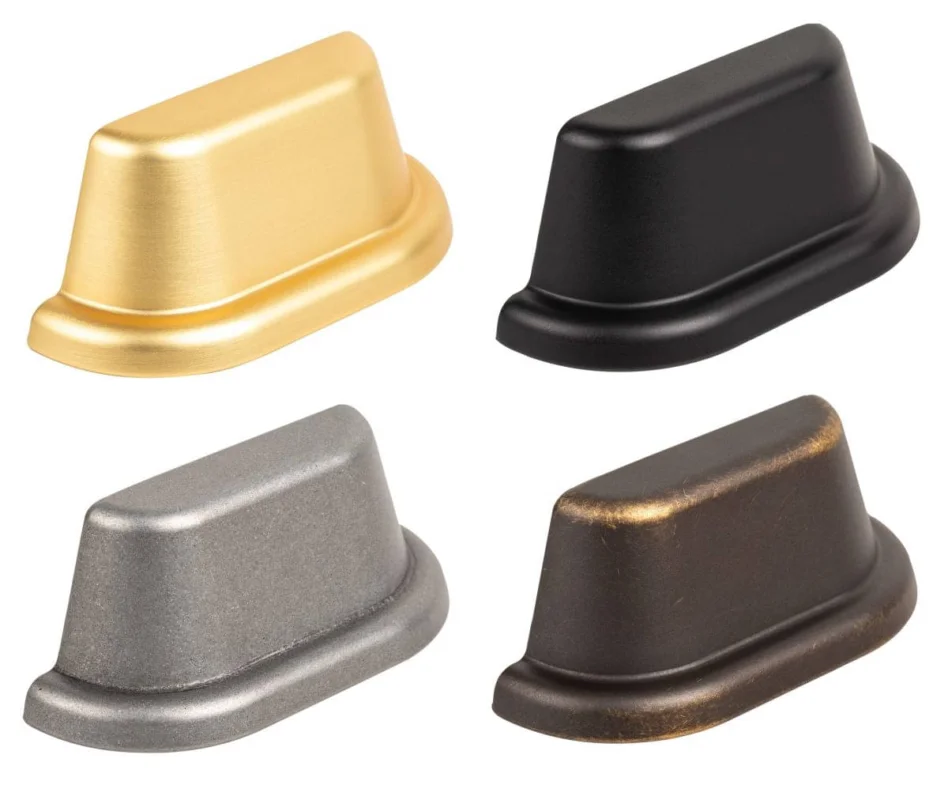 Viefe Möbelgriff LAND aus Metall, BA 64 mm, Schwarz matt Kampanjpris