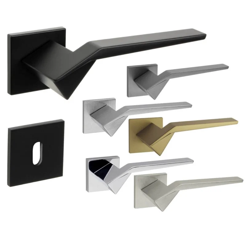 Fimet Türdrücker ORIGAMI 1210-213 aus Edelstahl, BB- Buntbart - Nickel satiniert Trygg betalning