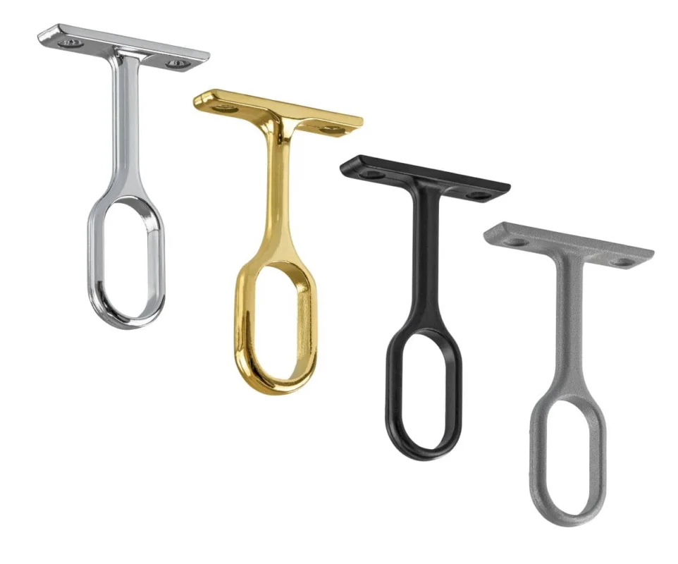 Handla nu Gedotec Schrankrohrmittelträger TUBES aus Metall starr zum Schrauben, Chrom poliert