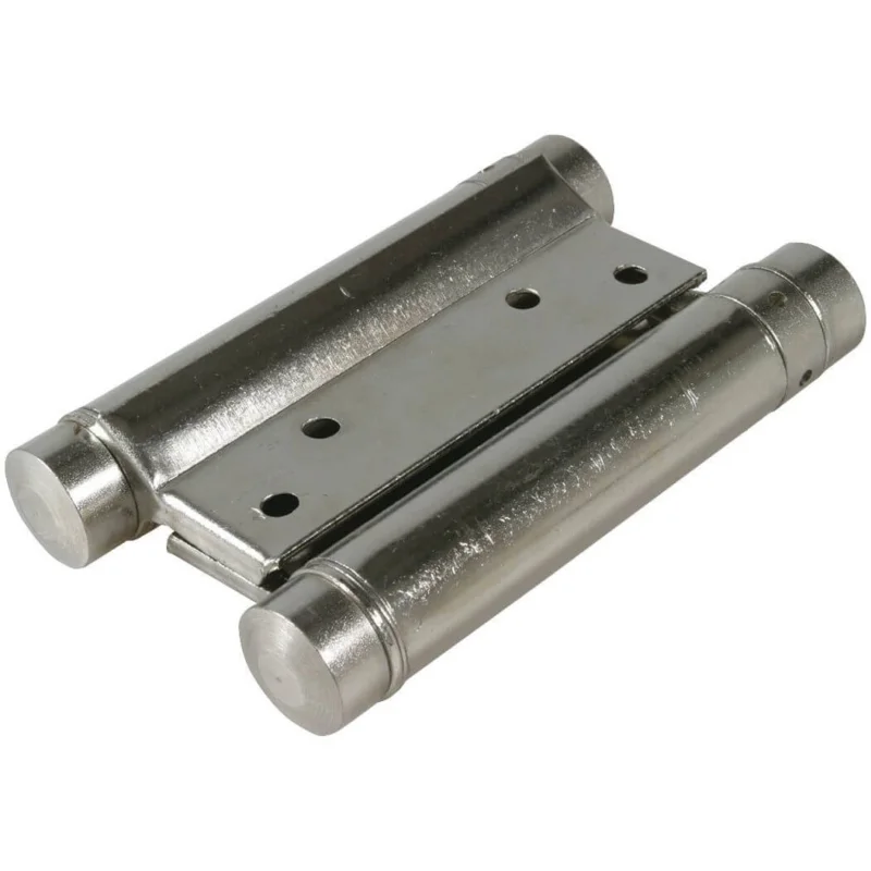 Populär IBFM Pendeltürband aus Stahl vernickelt mit Feder beidseitig öffnend & selbstschließend, 200 mm Tragkraft 70 kg