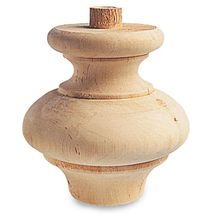 Gedotec Möbelfuß KATHARINA aus Holz mit Holzdübel, Ø 118 mm Lägg i varukorgen