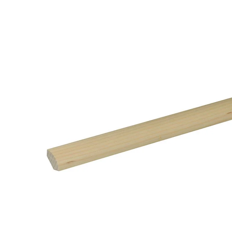 I lager Gedotec Viertelrundstab BASIC aus Fichten- / Kiefernholz astfrei, 1000 mm unbehandelt, 18 x 18 x 1000 mm