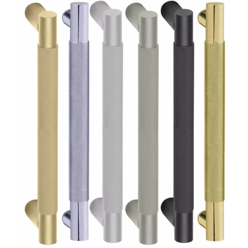 Fimet Stoßgriff MARION 1444 aus Messing, Bohrabstand 400 mm - Länge 450 mm - Chrom poliert Populärt val