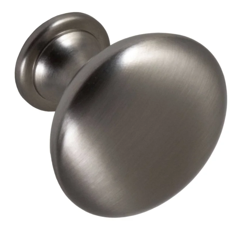 Endast idag Häfele Möbelknopf FERRY aus Metall rund Ø 30 mm, Edelstahl Optik