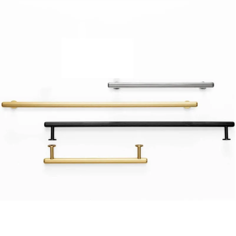 Köp nu Viefe Möbelgriff RILLE MINI aus Aluminium, Nickel poliert - 320 mm