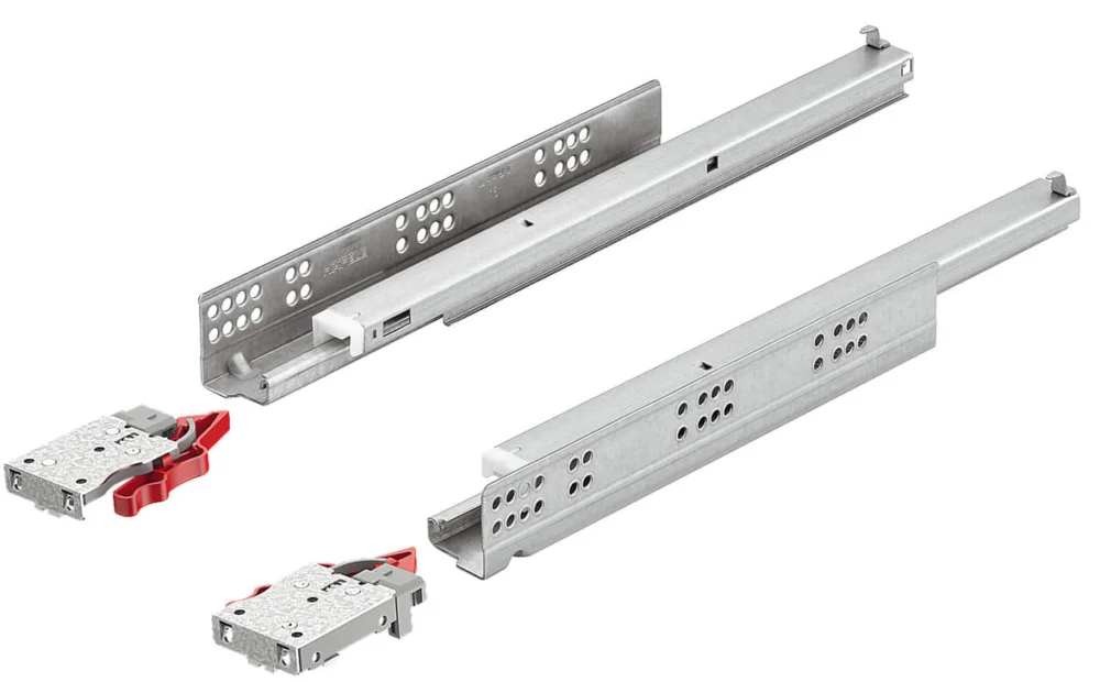 Snabb frakt Häfele Schubladenschiene Matrix Runner UM A30 Vollauszug mit Kupplungsmontage & Push to Open, 300 mm