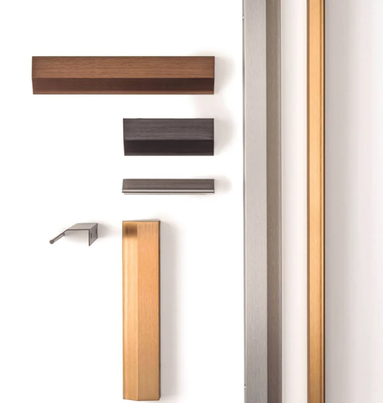 Viefe Möbelgriff WING aus Aluminium, Schwarz gebürstet - 128 mm Premium