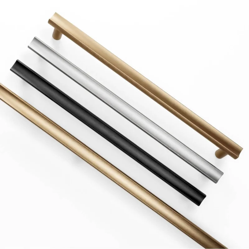 Nedsatt pris Viefe Möbelgriff MOON aus Aluminium, Schwarz gebürstet - 384 mm