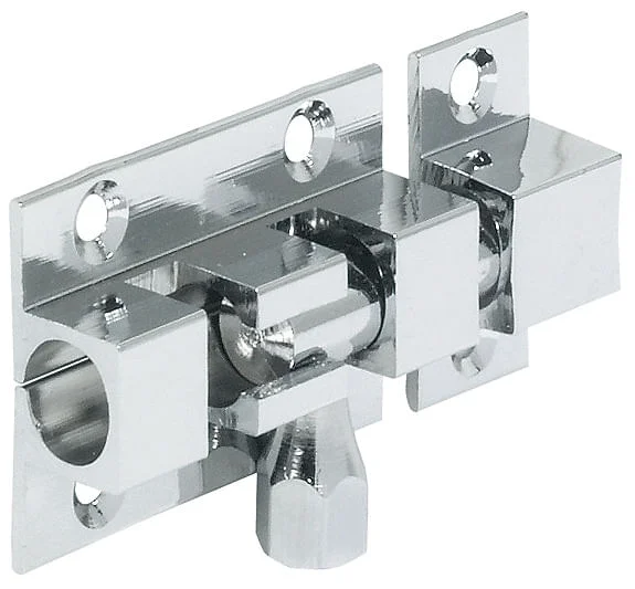 Kundfavorit Häfele Möbelriegel H6064 Grendelriegel chrom zum Aufschrauben , verchromt, 80mm