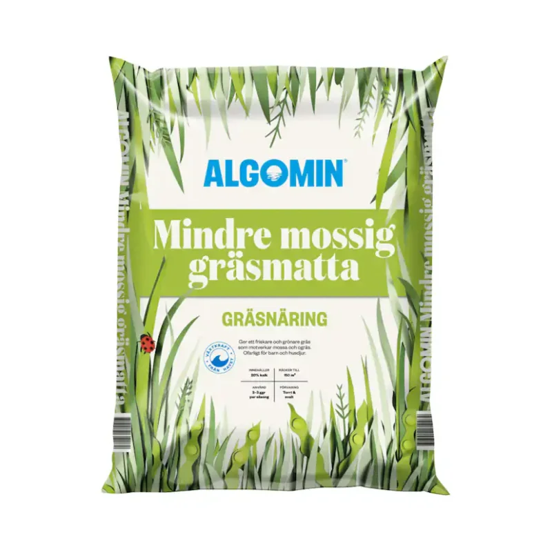 Gräsmattegödsel Algomin Mindre Mossig Gräsmatta Nyhet