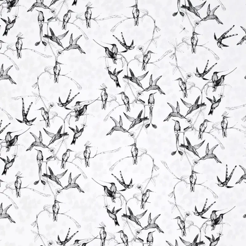 Tapet Mimou Rainbirds White/Black Begränsat erbjudande