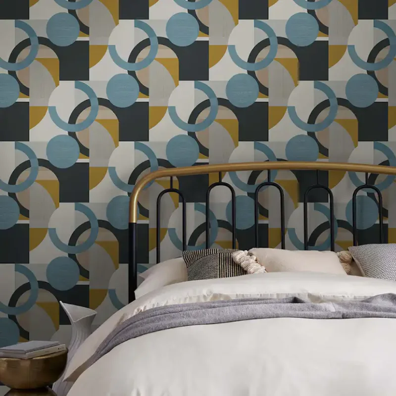Snabb frakt Tapet NEXT Retro Shapes Geo Blues