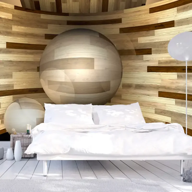 Rabatt Fototapet Arkiio Wooden OrbitStorlek: 100x70 cm