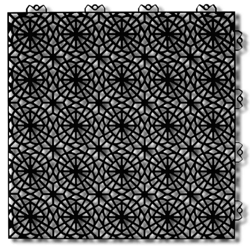 Golvplatta Bergo XL Black Golvtrall i Plast Reapris