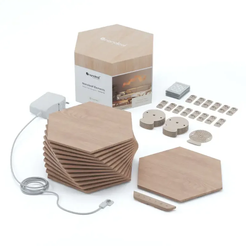 Snabb leverans Belysningssystem Nanoleaf Elements Hexagons Startkit 13-pack