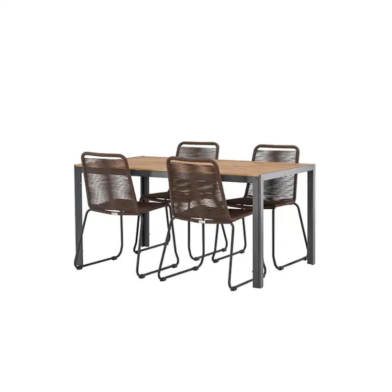 Matgrupp Venture Home Break Bord med 4 Lindos Stolar Kundfavorit