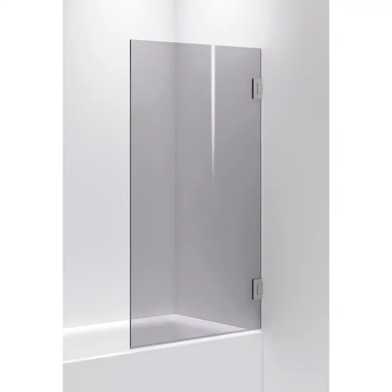 Badkarsvägg INR Arc 17 MåttanpassadGlas: Grått glas, Profil: Krom Nyhet