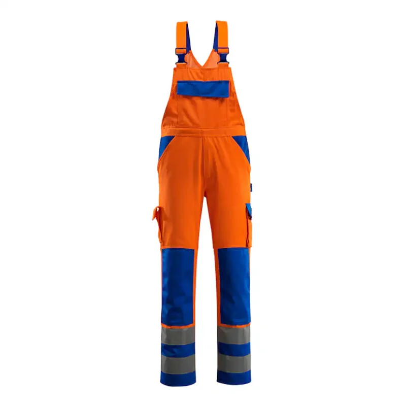Hängselbyxor med knäfickor Mascot Safe 07169-860Storlek: 90C64, Färg: Hi-vis Orange/kobolt Fynd