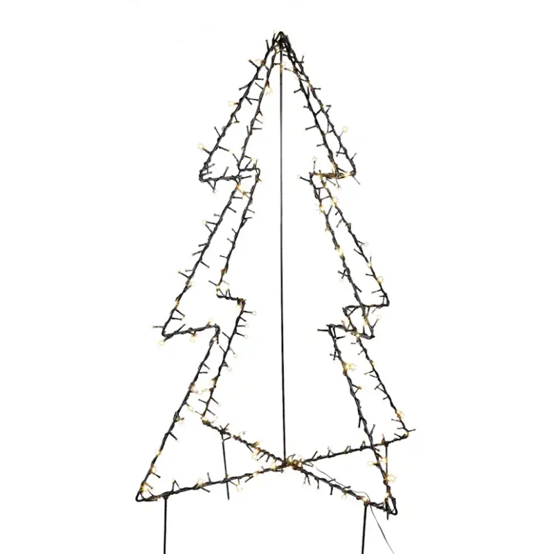 Metaljulgran Nordic Winter 120 cm med 130 st LED-Lampor Erbjudandepris
