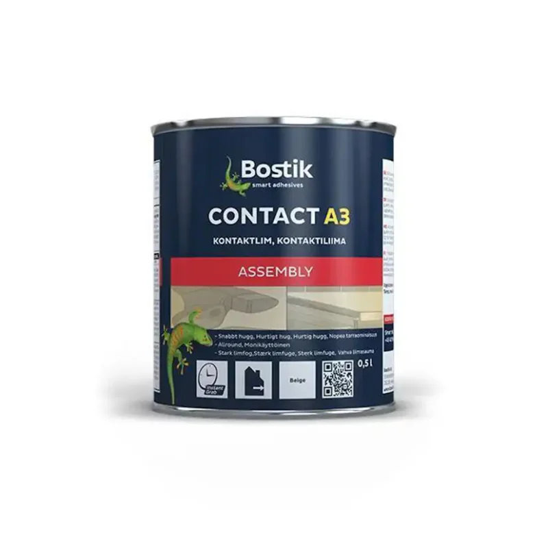 Utförsäljning Kontaktlim Bostik Contact A3 Assembly0,5 l